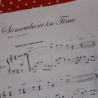 A partitura de Somewhere in Time